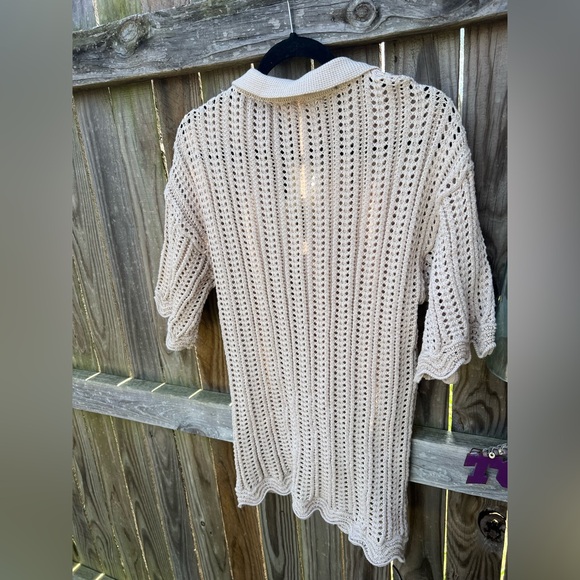 👗SolitaireCream Knit Cardigan - Picture 2 of 9